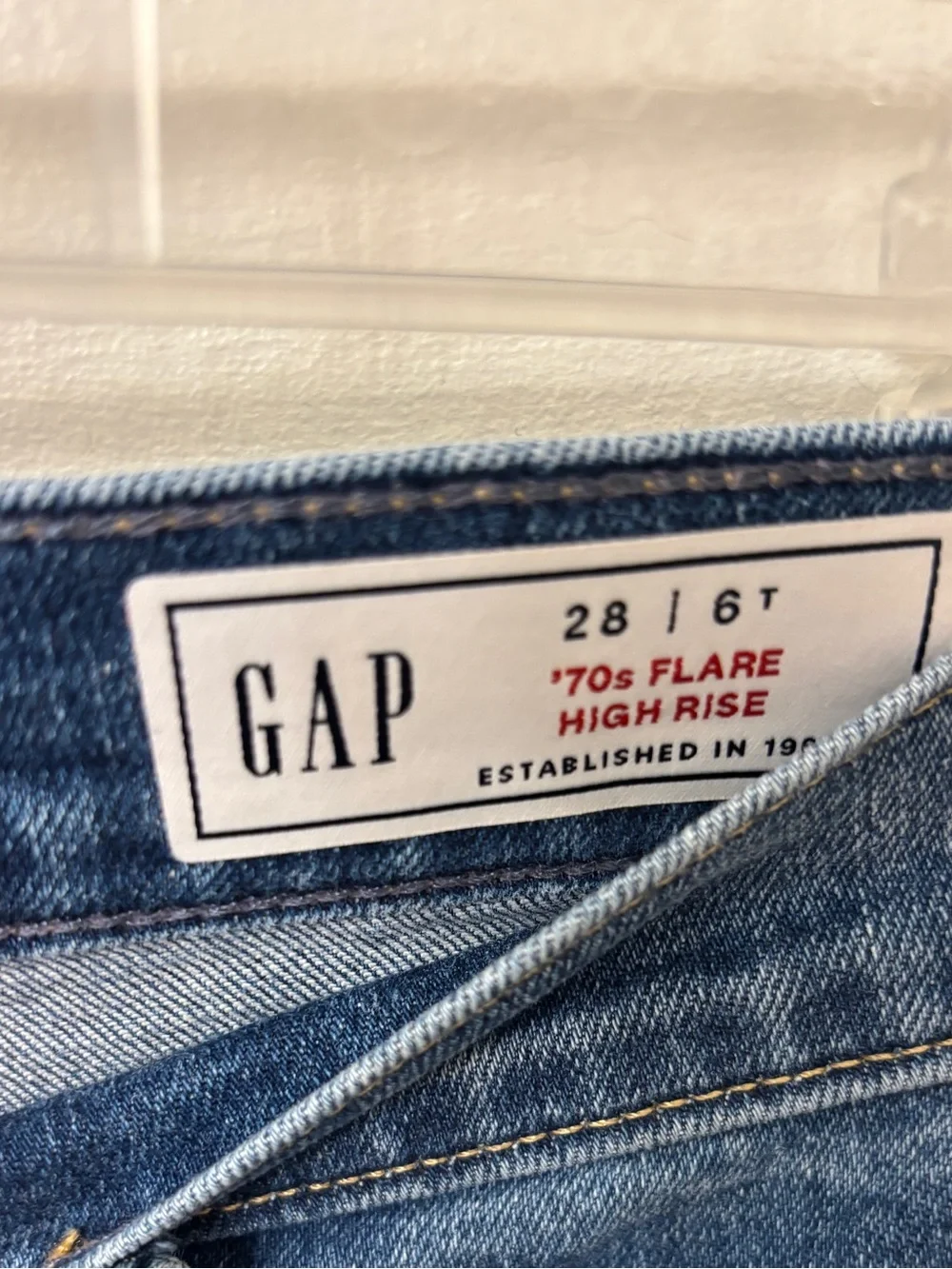 Gap 70s Flare High Rise Jeans 28 TALL/6 TALL